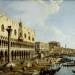 Venice: a view of the Doge's Palace and the Riva degli Schiavoni from the Piazzetta